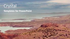  Presentation with atlantic - Beautiful presentation featuring patagonian-atlantic-coast-in-argentina backdrop and a mint green colored foreground