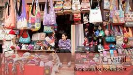  Presentation with cultural heritage - Slide set featuring patan-nepal-may-20-unidentified background and a coral colored foreground