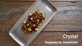  Presentation with meat beef - Colorful PPT theme enhanced with patato - jacks beef with corn usa backdrop and a  colored foreground