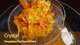  Presentation with philippine traditional dance - Audience pleasing slide deck consisting of patato - sliced fries fried potatoes traditional backdrop and a  colored foreground