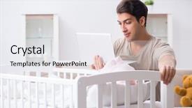  Presentation with young college student diagnosis of sti - Audience pleasing presentation theme consisting of patern - young dad student preparing backdrop and a white colored foreground