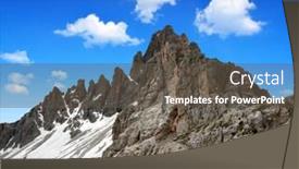  Presentation with alps - Amazing slides having paternkofel-dolomite-alps-italy backdrop and a dark gray colored foreground