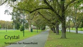  Presentation with australia melbourne - Cool new presentation theme with path at alexandra avenue melbourne backdrop and a seafoam green colored foreground