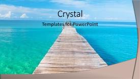  Presentation with calm - Audience pleasing theme consisting of path filled with love calm backdrop and a light blue colored foreground