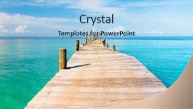  Presentation with path - Audience pleasing slide deck consisting of path filled with love jetty backdrop and a  colored foreground