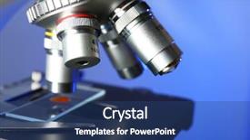  Presentation with microscope - Slides featuring path lab - microscope on color background close-up background and a ocean colored foreground
