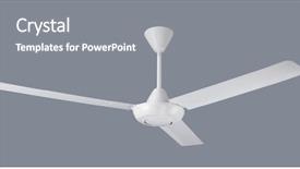  Presentation with clipping - Audience pleasing presentation theme consisting of path of white ceiling fan backdrop and a gray colored foreground