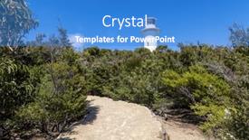  Presentation with australia - PPT theme consisting of path-to-cape-tourville-lighthouse background and a teal colored foreground