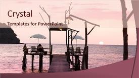  Presentation with guidance questions and career path - Beautiful theme featuring path to the night sundown backdrop and a lemonade colored foreground