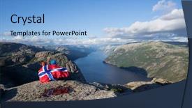  Presentation with pathway - Presentation theme with pathway couple with the flag background and a light blue colored foreground