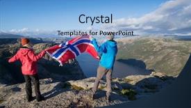  Presentation with pathway - Cool new slide set with pathway preikestolen pulpit rock couple backdrop and a light blue colored foreground