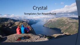  Presentation with pathway - Audience pleasing PPT theme consisting of pathway pulpit rock norway couple backdrop and a light blue colored foreground