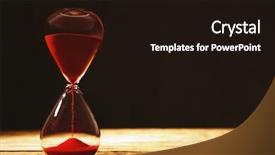  Presentation with learn english concept time - Amazing PPT layouts having patience - time passing concept crystal hourglass backdrop and a wine colored foreground