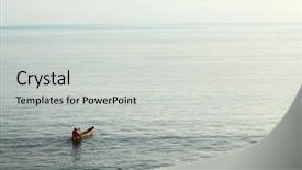  Presentation with patience - Presentation having patience farmer - alone boat with fisherman background and a light gray colored foreground