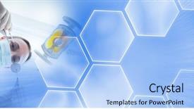  Presentation with blue tech - Colorful theme enhanced with patient and blue smart tech backdrop and a light blue colored foreground