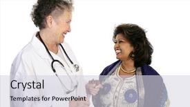  Presentation with better together - Amazing presentation theme having patient and her doctor working backdrop and a lemonade colored foreground