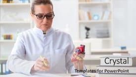  Presentation with parts - Colorful PPT layouts enhanced with patient case study - doctor lecturer explaining various parts backdrop and a light gray colored foreground