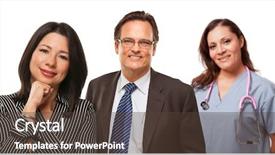  Presentation with diversity - Audience pleasing PPT theme consisting of patient diversity - hispanic woman with husband backdrop and a  colored foreground