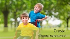  Presentation with composite - Slides with patient education - digital composite of portrait background and a yellow colored foreground