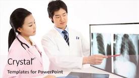  Presentation with teamwork nurse doctor - Audience pleasing slides consisting of patient education - working beautiful young doctor backdrop and a lemonade colored foreground