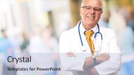  Presentation with patient experience - Cool new presentation with patient experience - portrait of a senior man backdrop and a light blue colored foreground