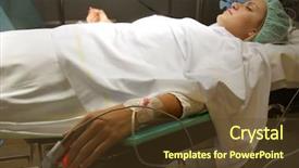  Presentation with operating room - Slides enhanced with patient in a operating room background and a tawny brown colored foreground