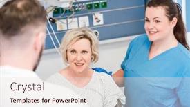  Presentation with recovery room - Slide set enhanced with patient-in-recovery-room background and a lemonade colored foreground