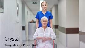  Presentation with health-care - Slide deck enhanced with medical help - medicine age support health care background and a light gray colored foreground