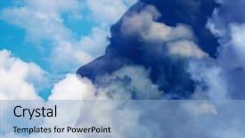  Presentation with mental - Presentation design with patient innovation - double exposure of woman head background and a light blue colored foreground