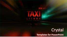  Presentation with journey - Colorful presentation theme enhanced with patient journey - fast taxi in the night backdrop and a wine colored foreground