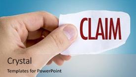  Presentation with law - PPT layouts consisting of patient law - claim background and a coral colored foreground