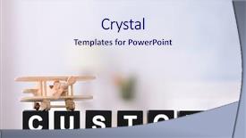  Presentation with plane - Amazing theme having patient law - cubes with word custody backdrop and a sky blue colored foreground