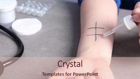  Presentation with allergy - Cool new presentation theme with patient making allergy test backdrop and a lemonade colored foreground