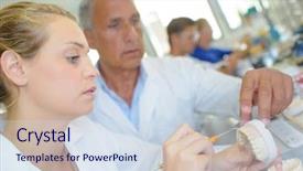  Presentation with denture - Colorful PPT theme enhanced with dental labs - denture order backdrop and a sky blue colored foreground