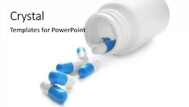  Presentation with health care - Slides with  background and a  colored foreground