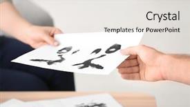  Presentation with test - Cool new PPT theme with patient passing test at reception backdrop and a white colored foreground