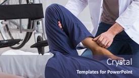  Presentation with trauma - Colorful presentation design enhanced with hospital after injury trauma backdrop and a ocean colored foreground