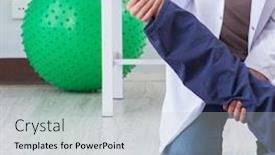  Presentation with trauma - Slides having patient-recovering-in-hospital background and a light gray colored foreground