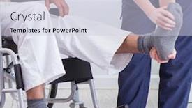  Presentation with trauma - Cool new PPT theme with patient-recovering-in-hospital backdrop and a lemonade colored foreground