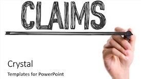  Presentation with marker - Slide deck enhanced with patient safety - hand with marker writing background and a white colored foreground