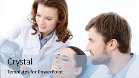  Presentation with everything - Colorful presentation design enhanced with patient thoroughly examines the x backdrop and a light blue colored foreground