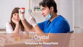  Presentation with urine - Amazing theme having patient visiting doctor for urine backdrop and a coral colored foreground