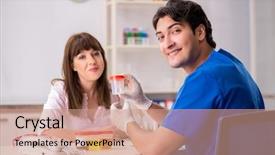  Presentation with urine - Amazing PPT layouts having patient visiting doctor for urine backdrop and a coral colored foreground