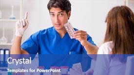  Presentation with urine - Slides enhanced with patient visiting doctor for urine background and a ocean colored foreground