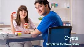  Presentation with urine - Amazing theme having patient visiting doctor for urine backdrop and a ocean colored foreground