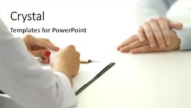  Presentation with nurse a male patient - Amazing presentation design having patient visiting doctor on light backdrop and a  colored foreground