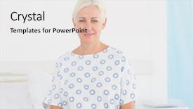  Presentation with patient waiting time - Presentation design enhanced with patient waiting for a doctor background and a white colored foreground