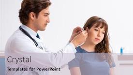  Presentation with hearing - Slide set featuring patient-with-hearing-problem-visiting background and a  colored foreground