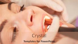  Presentation with root canal treatment - Cool new slides with patient-with-toothache-and-open backdrop and a coral colored foreground