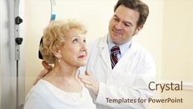  Presentation with chiropractic - Cool new slides with elderly patient for whiplash backdrop and a  colored foreground